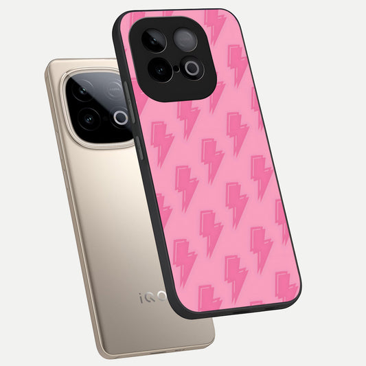  Pink Moo Magic phone case for iQOO Neo 10 showing premium glass back cover with detailed artwork