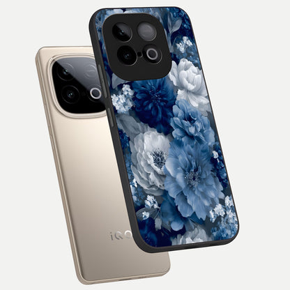  Royal Bloom Garden phone case for iQOO Neo 10 showing premium glass back cover with detailed artwork