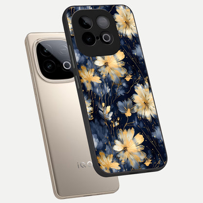  Royal Petal Dream phone case for iQOO Neo 10 showing premium glass back cover with detailed artwork