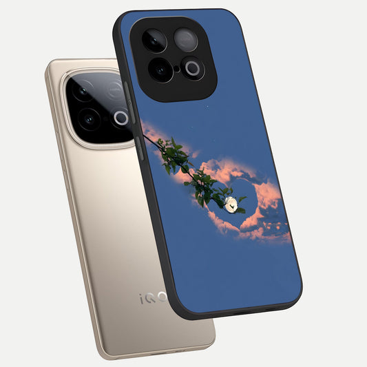  Sky Under Tree phone case for iQOO Neo 10 showing premium glass back cover with detailed artwork