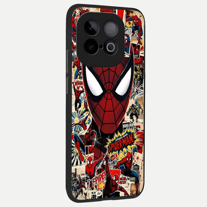  Aesthetic Wonder Spider back cover for iQOO Neo 10 slim fit glass case with vibrant aesthetic design