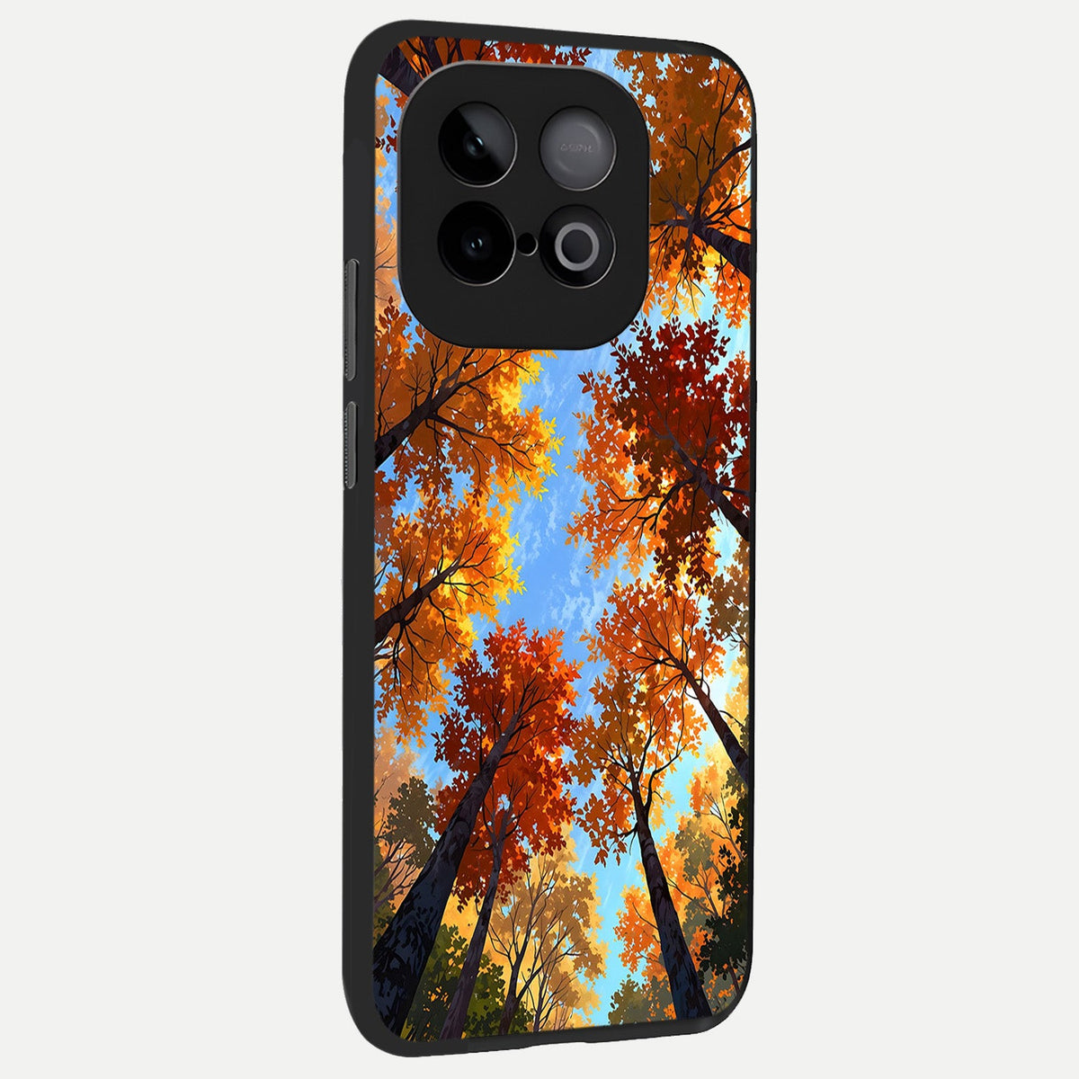  Autumn Sky Rise back cover for iQOO Neo 10 slim fit glass case with vibrant aesthetic design