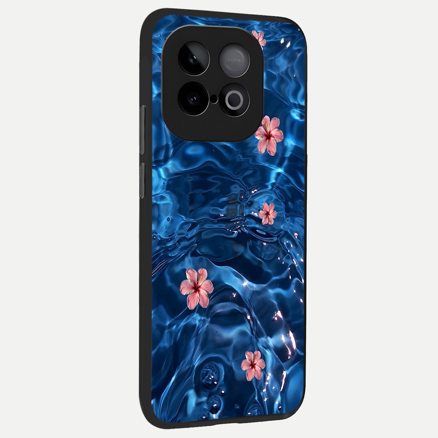  Bloom Thread Art back cover for iQOO Neo 10 slim fit glass case with vibrant aesthetic design