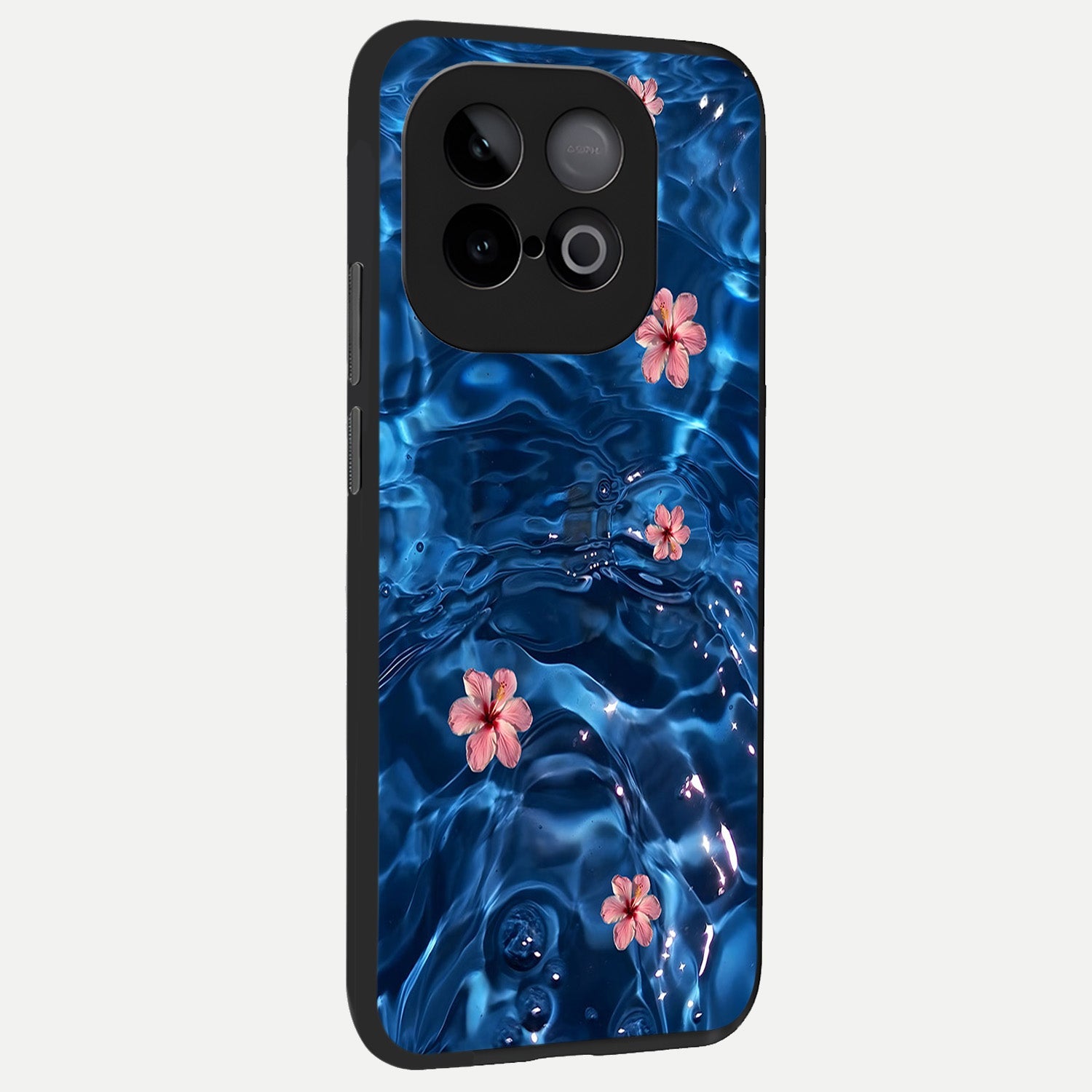  Bloom Thread Art back cover for iQOO Neo 10 slim fit glass case with vibrant aesthetic design