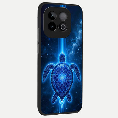  Blue Galaxy Turtle back cover for iQOO Neo 10 slim fit glass case with vibrant aesthetic design