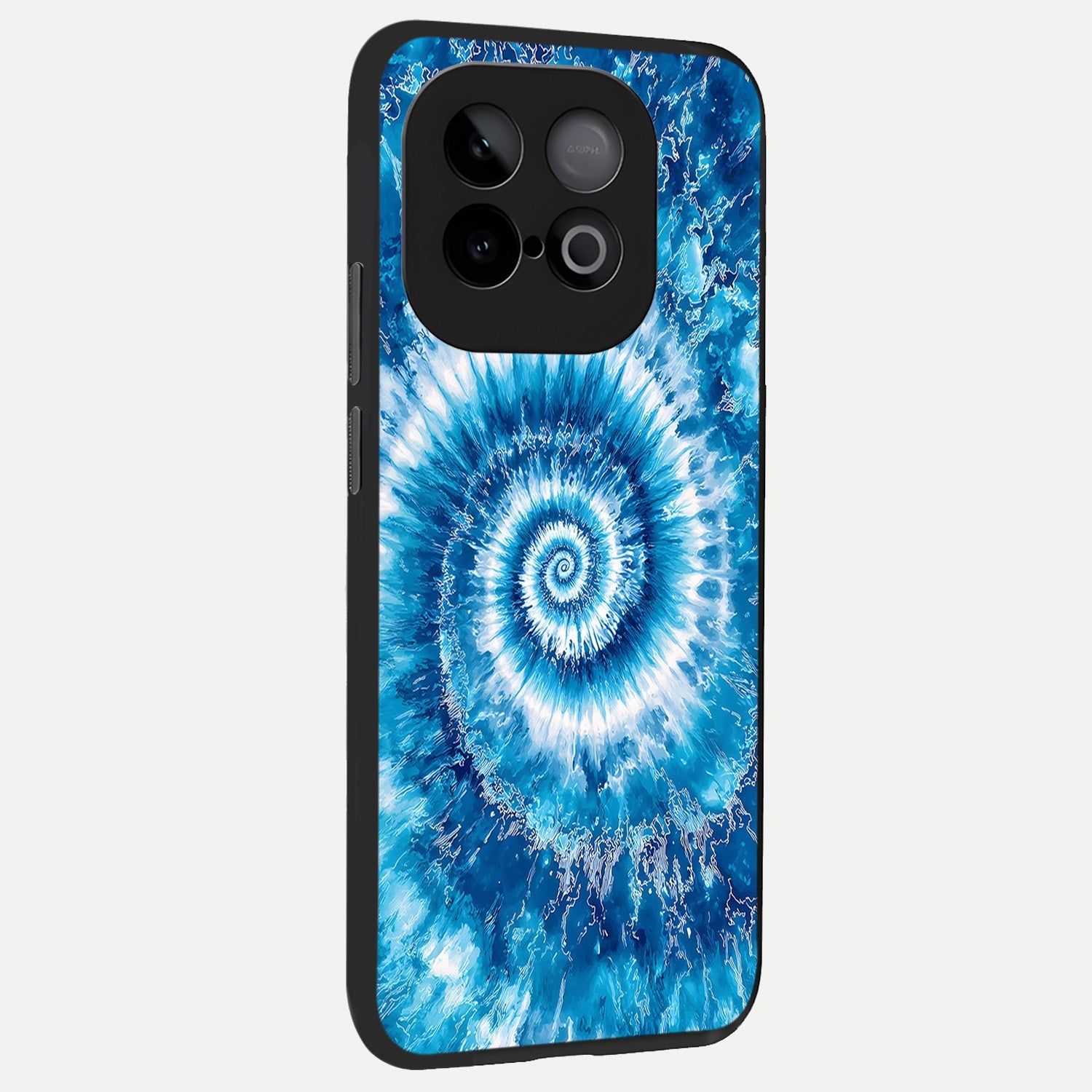 Blue Galaxy Wave back cover for iQOO Neo 10 slim fit glass case with vibrant aesthetic design