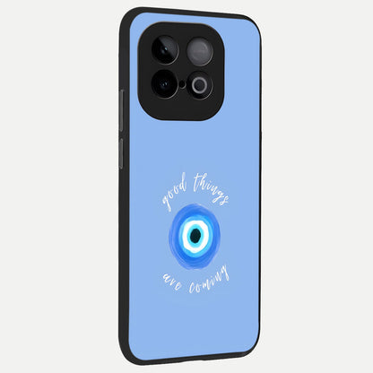  Bright Future Ahead back cover for iQOO Neo 10 slim fit glass case with vibrant aesthetic design
