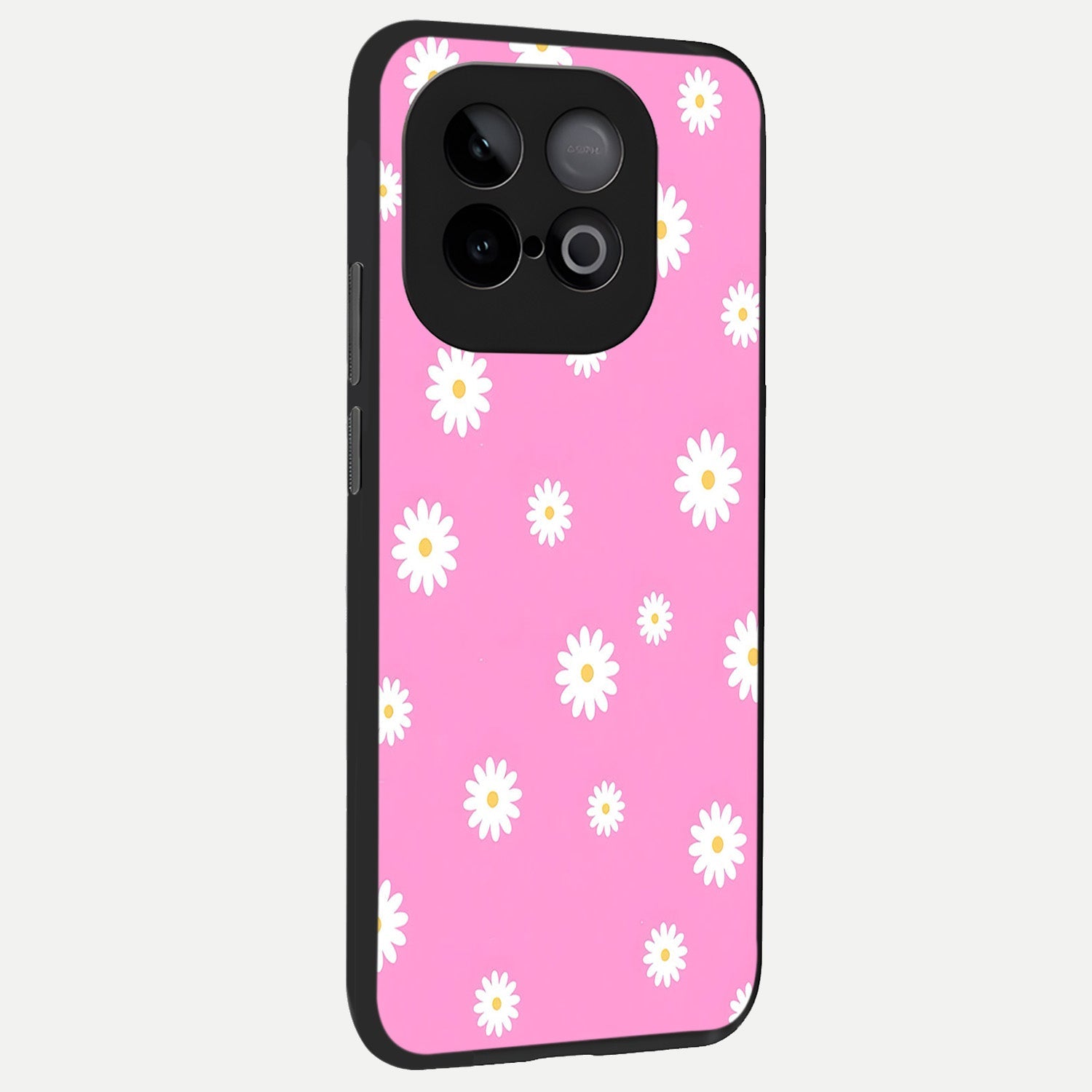 Bubblegum Daisy Pop back cover for iQOO Neo 10 slim fit glass case with vibrant aesthetic design