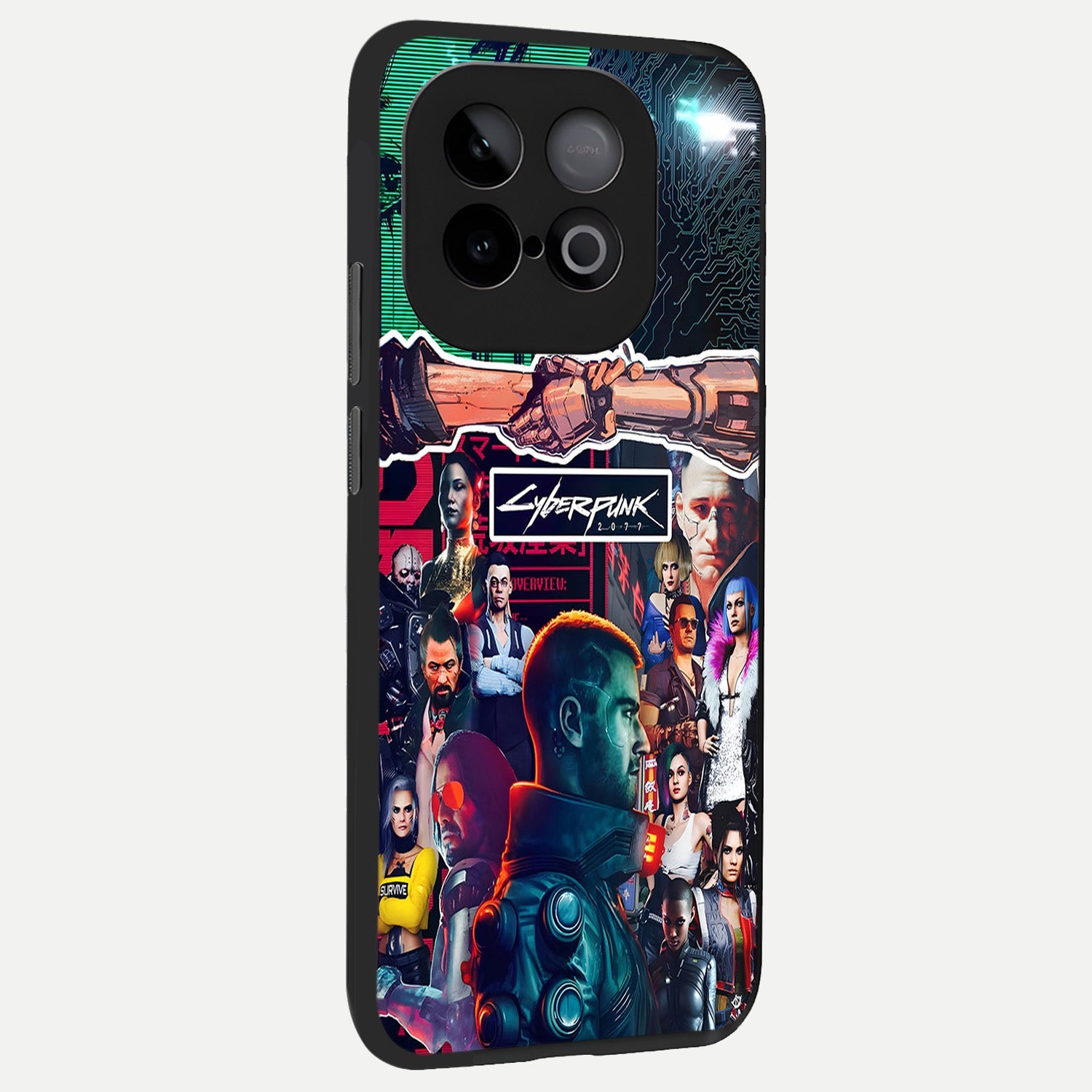  CYBERPUNK Legacy back cover for iQOO Neo 10 slim fit glass case with vibrant aesthetic design