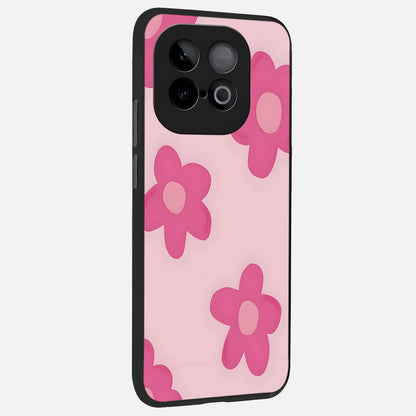  Candy Bloom Dreams back cover for iQOO Neo 10 slim fit glass case with vibrant aesthetic design