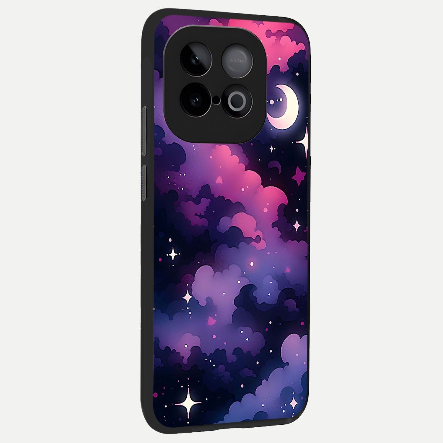  Celestial Moon Magic back cover for iQOO Neo 10 slim fit glass case with vibrant aesthetic design