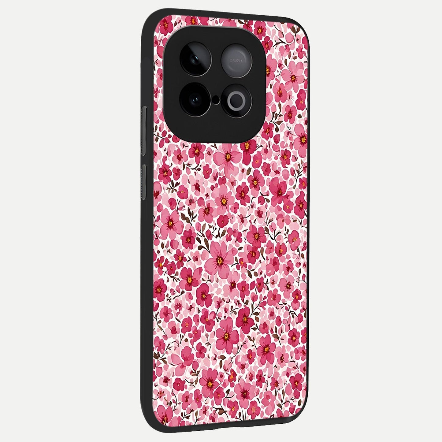  Cherry Blossom Charm back cover for iQOO Neo 10 slim fit glass case with vibrant aesthetic design