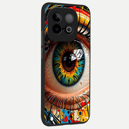  Colorful Eye back cover for iQOO Neo 10 slim fit glass case with vibrant aesthetic design