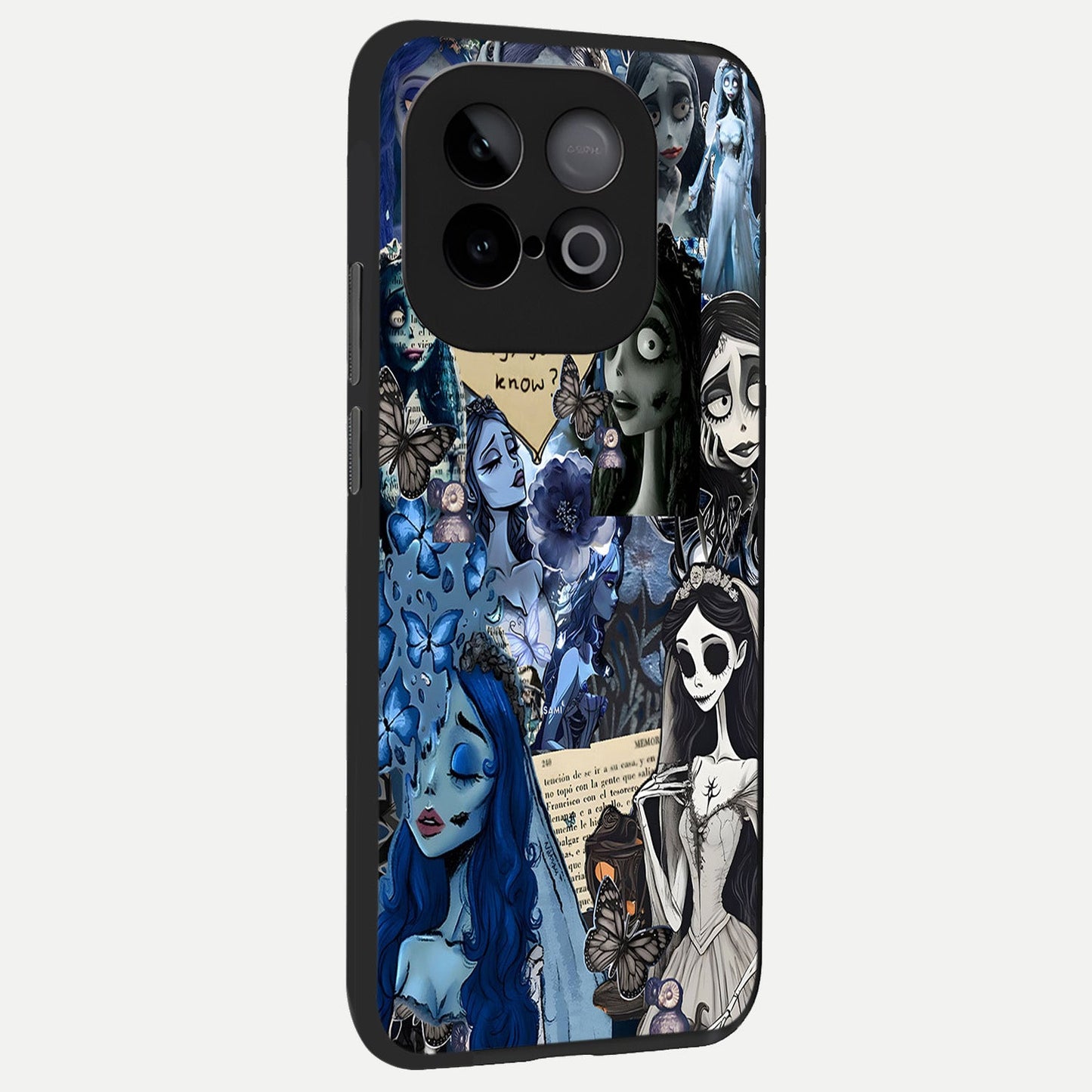  Corpse Bride Posters back cover for iQOO Neo 10 slim fit glass case with vibrant aesthetic design
