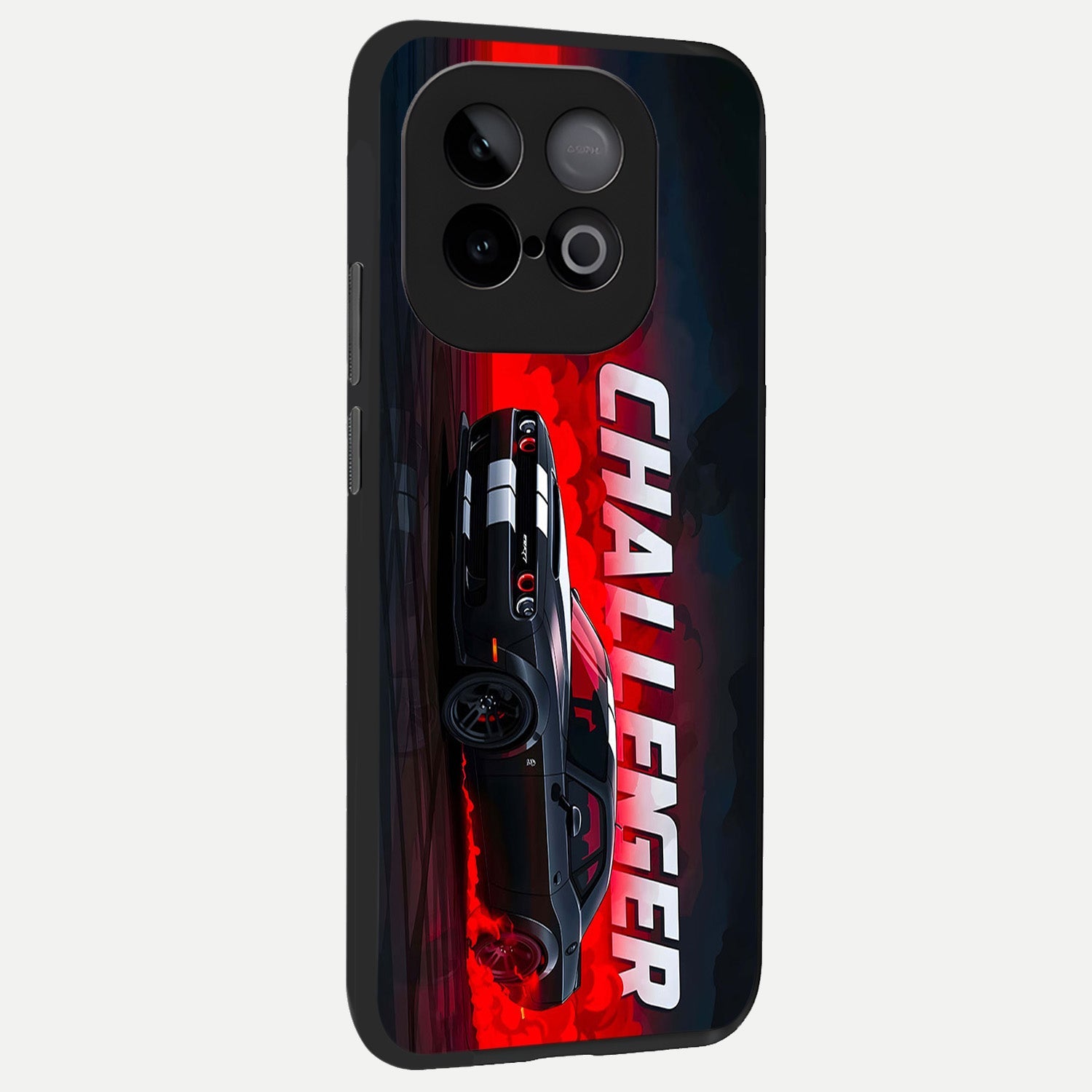  Crimson Challenger Fury back cover for iQOO Neo 10 slim fit glass case with vibrant aesthetic design
