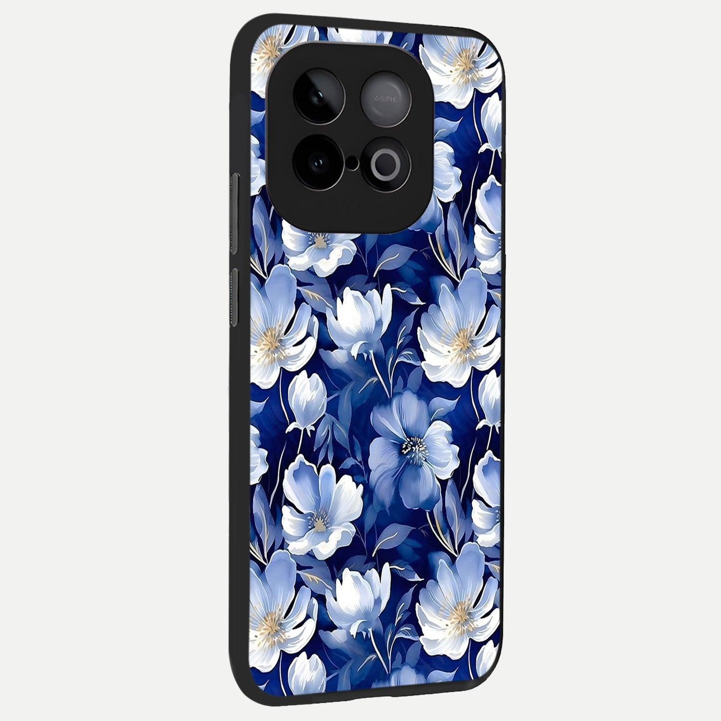  Cute Floral Patterns back cover for iQOO Neo 10 slim fit glass case with vibrant aesthetic design