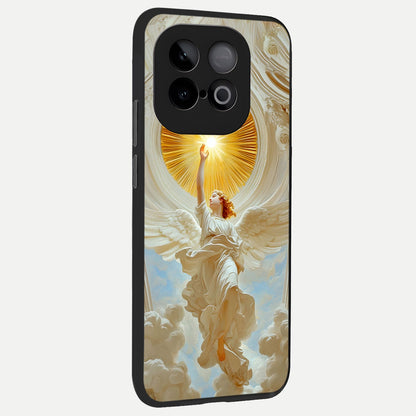 Divine Light Angel back cover for iQOO Neo 10 slim fit glass case with vibrant aesthetic design