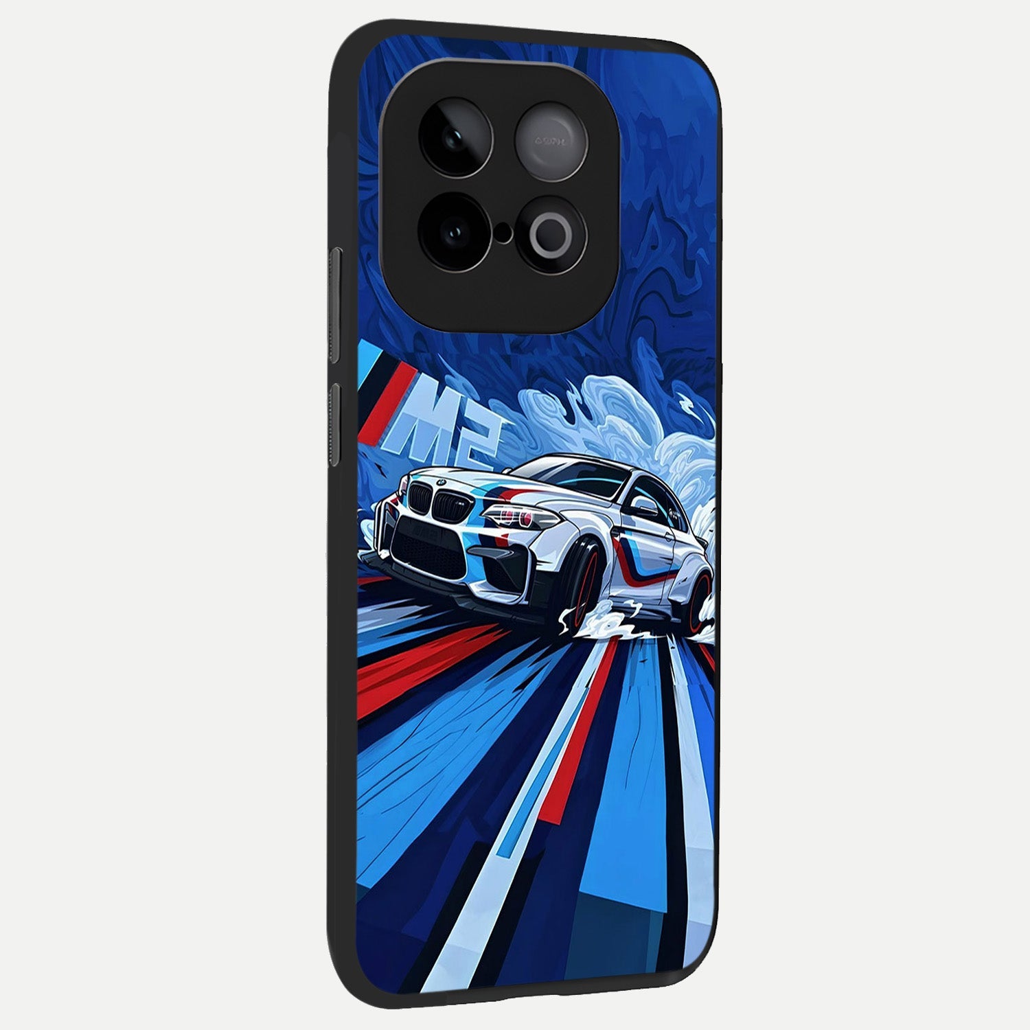 Drift Power Rush back cover for iQOO Neo 10 slim fit glass case with vibrant aesthetic design
