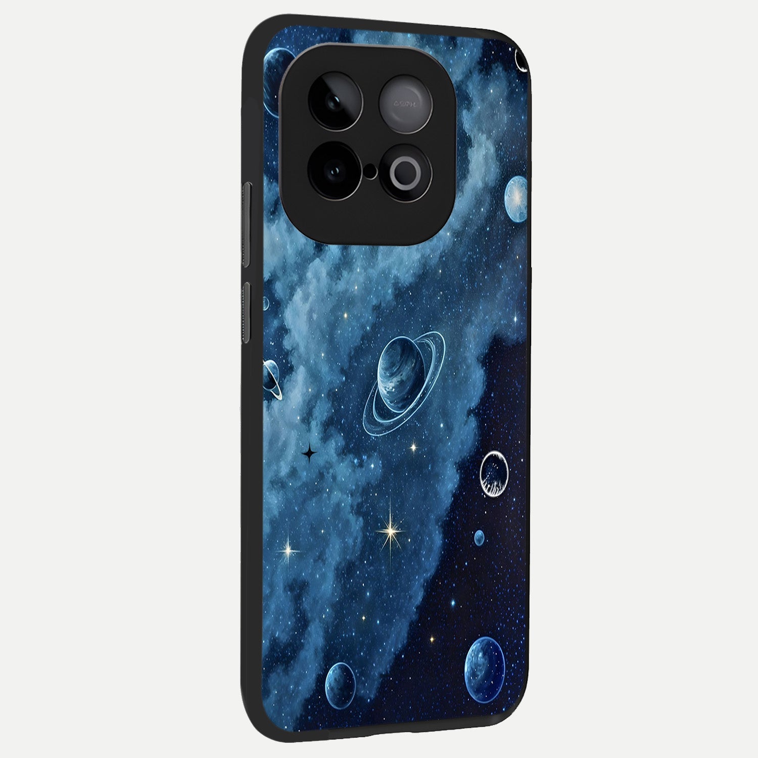  Galaxy Dream Space back cover for iQOO Neo 10 slim fit glass case with vibrant aesthetic design