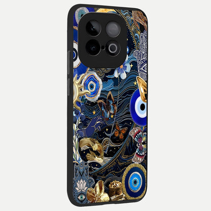 Golden Moon Magic back cover for iQOO Neo 10 slim fit glass case with vibrant aesthetic design