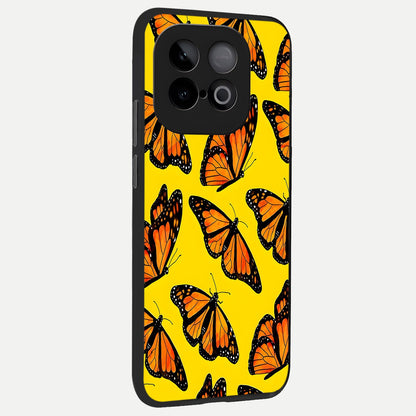  Golden Wing Flight back cover for iQOO Neo 10 slim fit glass case with vibrant aesthetic design