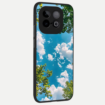  Green Moon Energy back cover for iQOO Neo 10 slim fit glass case with vibrant aesthetic design