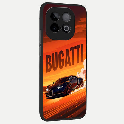  Inferno Bugatti Storm back cover for iQOO Neo 10 slim fit glass case with vibrant aesthetic design
