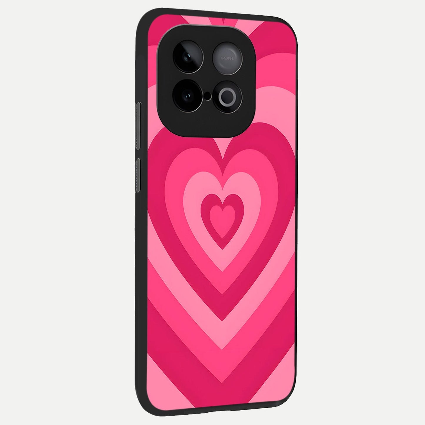  Layered Love Hearts back cover for iQOO Neo 10 slim fit glass case with vibrant aesthetic design