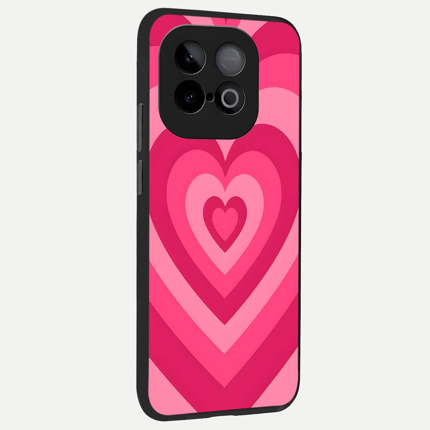  Layered Love Hearts back cover for iQOO Neo 10 slim fit glass case with vibrant aesthetic design