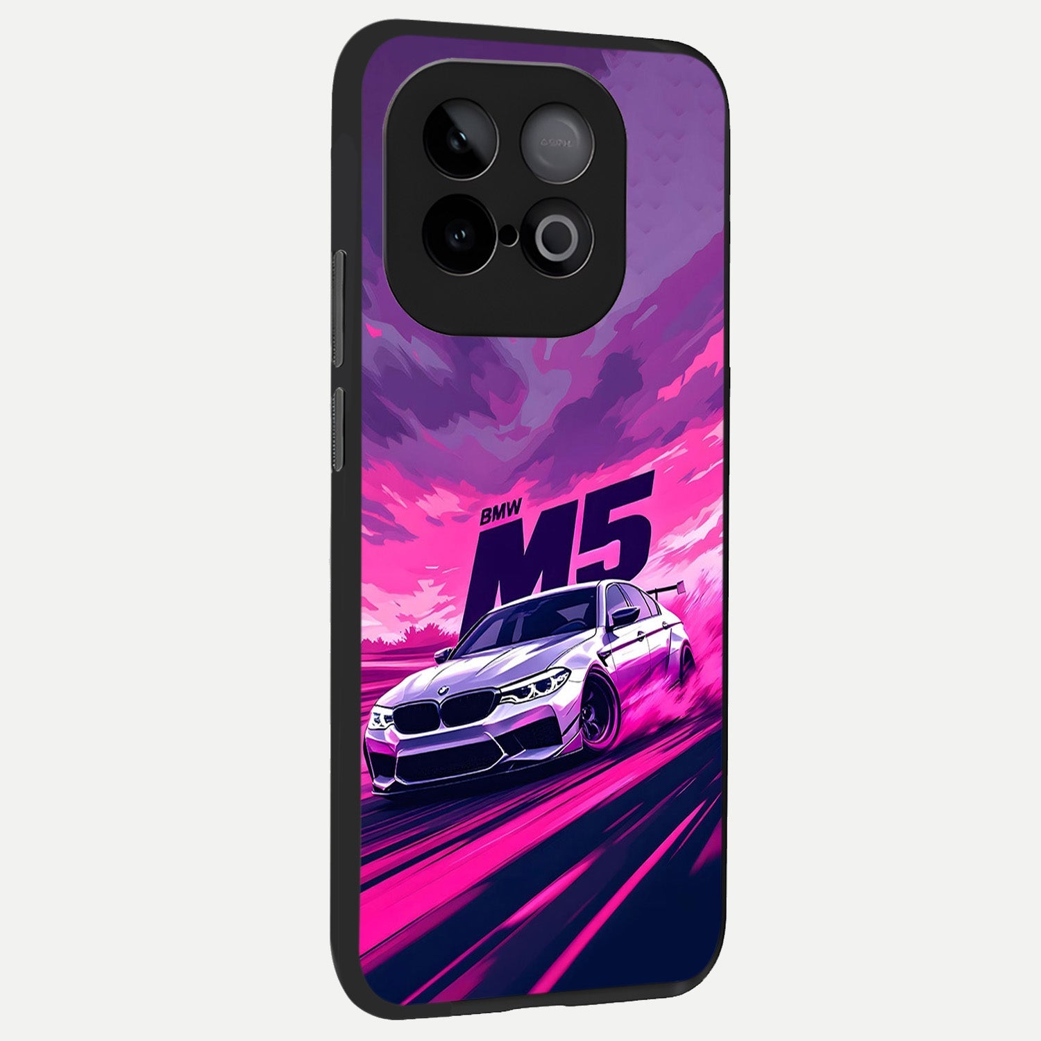 MS Neon Car back cover for iQOO Neo 10 slim fit glass case with vibrant aesthetic design
