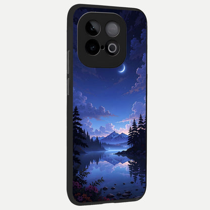  Midnight Lake Peace back cover for iQOO Neo 10 slim fit glass case with vibrant aesthetic design