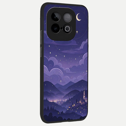  Minimal Night View back cover for iQOO Neo 10 slim fit glass case with vibrant aesthetic design