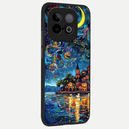  Moonlight Harbor Glow back cover for iQOO Neo 10 slim fit glass case with vibrant aesthetic design