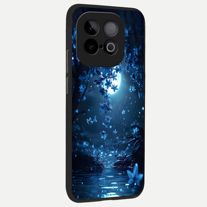  Moonlight Petal Dream back cover for iQOO Neo 10 slim fit glass case with vibrant aesthetic design