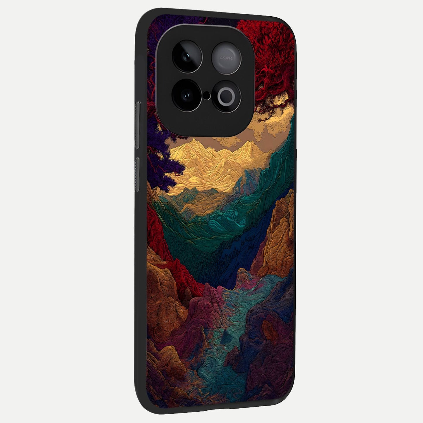  Mystic Valley Light back cover for iQOO Neo 10 slim fit glass case with vibrant aesthetic design