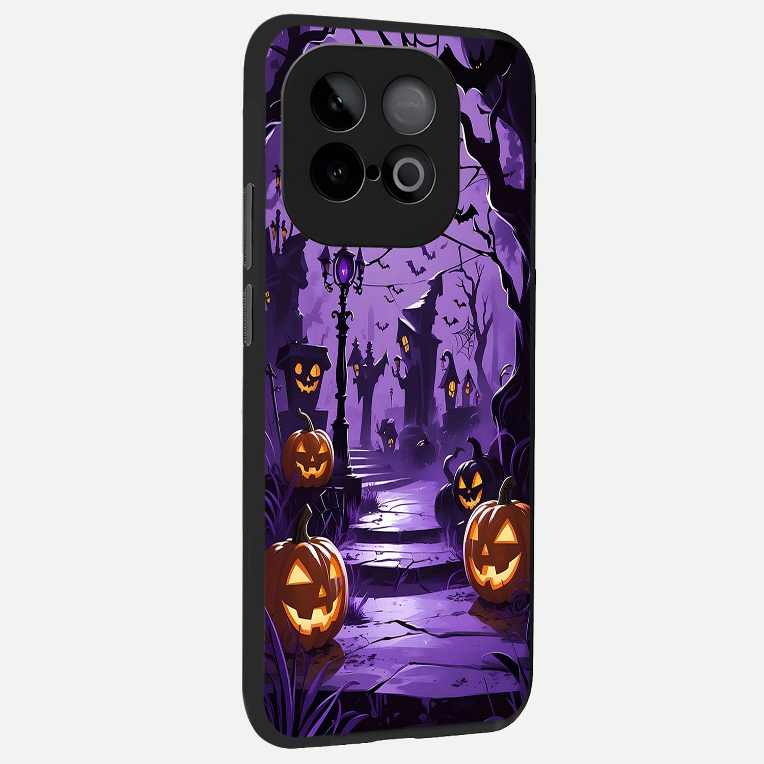  Pumpkin Patch Halloween back cover for iQOO Neo 10 slim fit glass case with vibrant aesthetic design