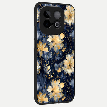  Royal Petal Dream back cover for iQOO Neo 10 slim fit glass case with vibrant aesthetic design