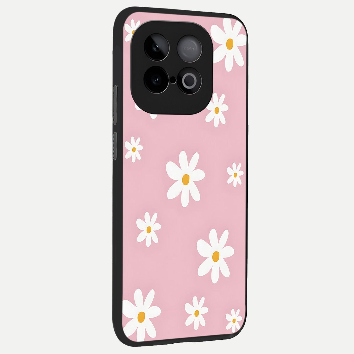  Soft Daisy Bliss back cover for iQOO Neo 10 slim fit glass case with vibrant aesthetic design