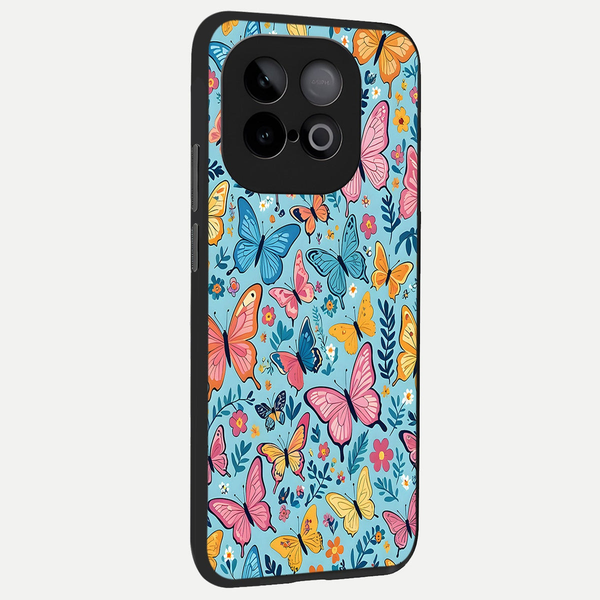  Spring Wing Garden back cover for iQOO Neo 10 slim fit glass case with vibrant aesthetic design