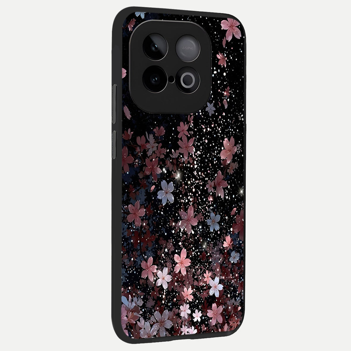  Starlit Flower Dreams back cover for iQOO Neo 10 slim fit glass case with vibrant aesthetic design