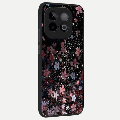  Starlit Flower Dreams back cover for iQOO Neo 10 slim fit glass case with vibrant aesthetic design