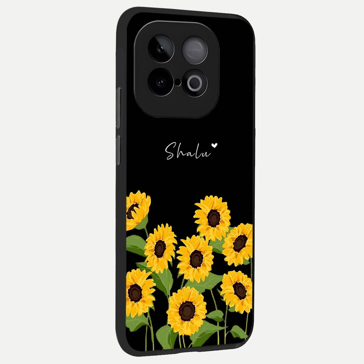  Sunflower Sky Bloom back cover for iQOO Neo 10 slim fit glass case with vibrant aesthetic design
