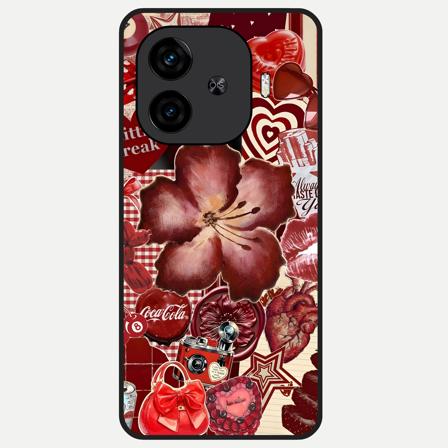 Aesthetic Little Freak Glass Case for  iQOO Z9 Turbo back cover – full design glossy printed glass finish