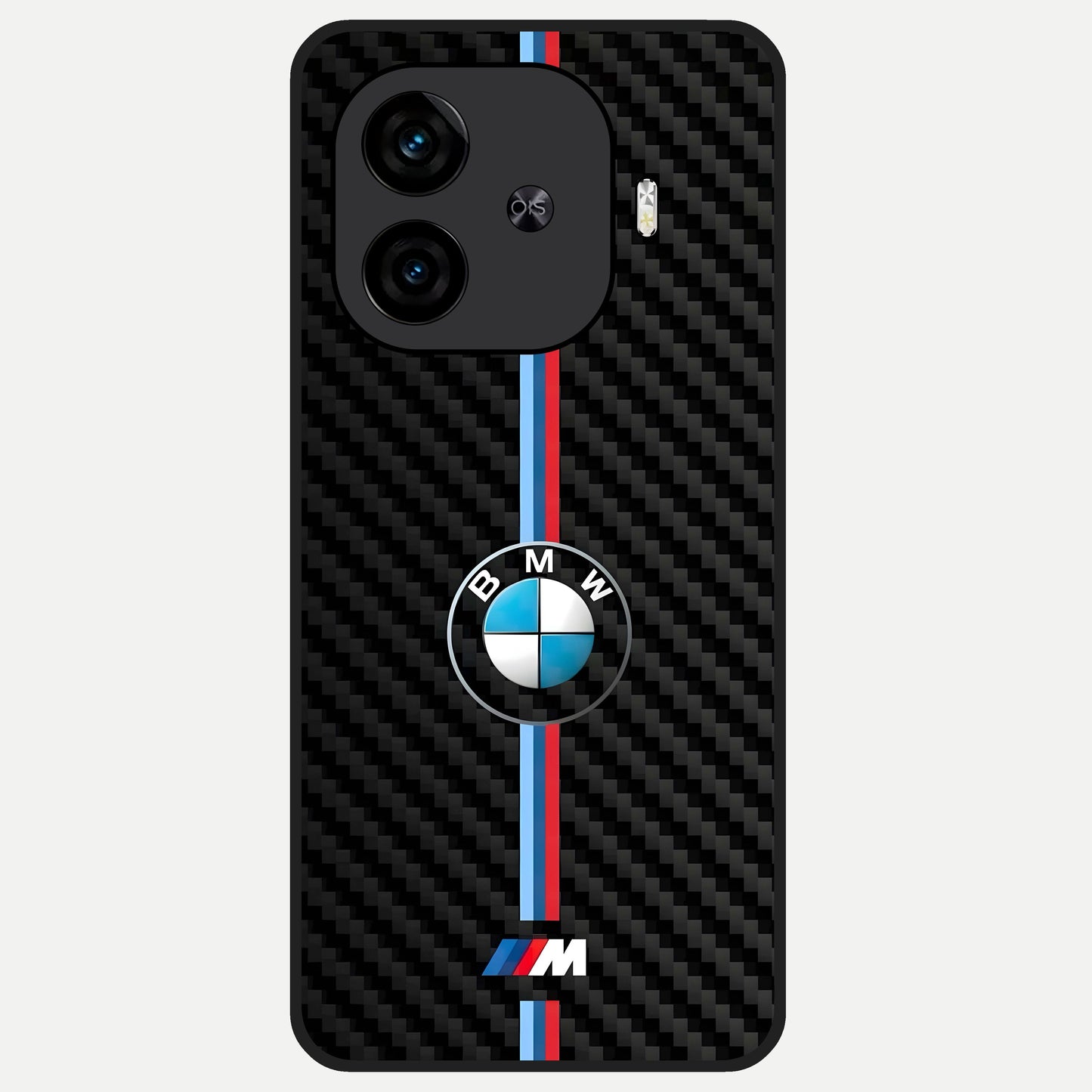  BMW Pattern Glass Case for  iQOO Z9 Turbo back cover – full design glossy printed glass finish