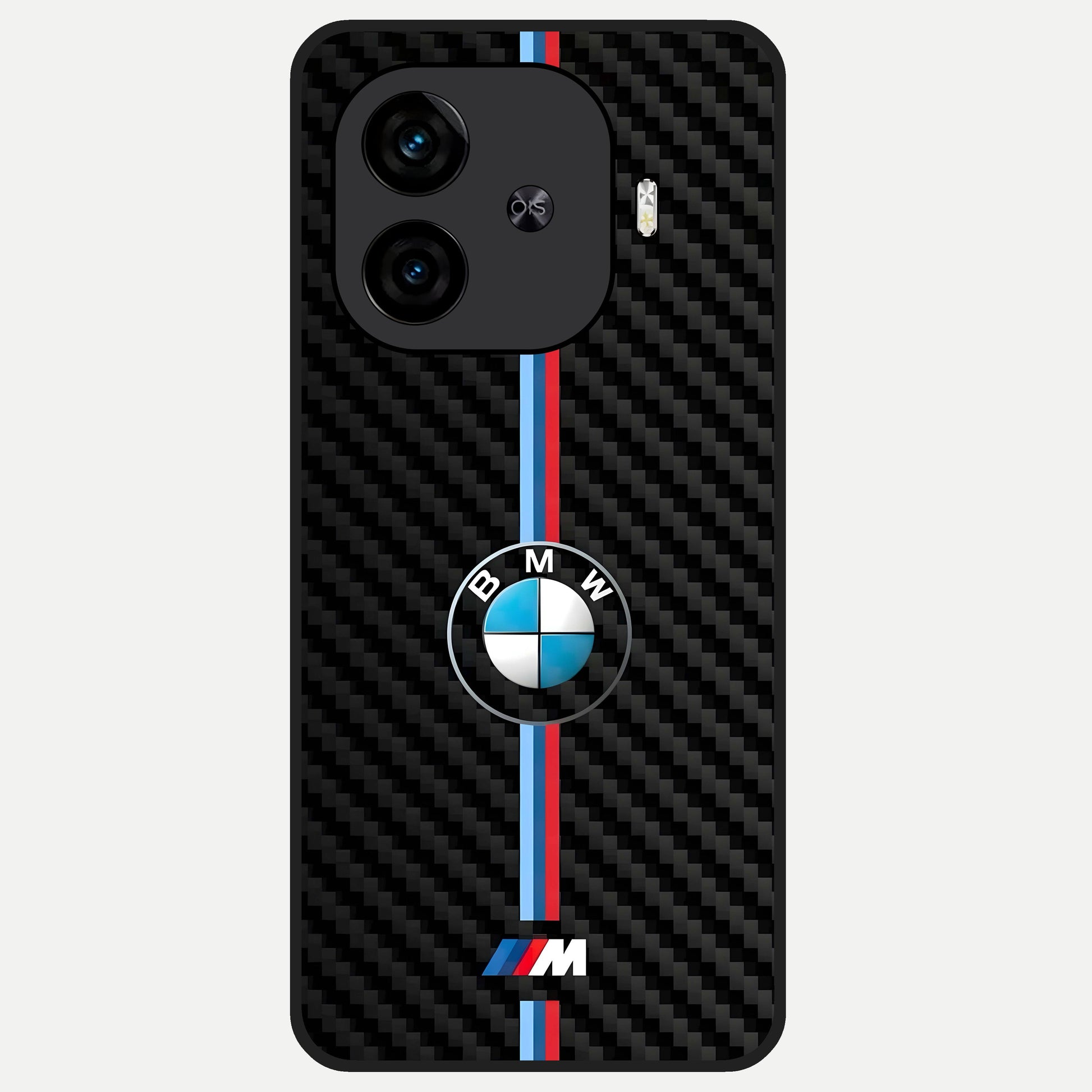  BMW Pattern Glass Case for  iQOO Z9 Turbo back cover – full design glossy printed glass finish
