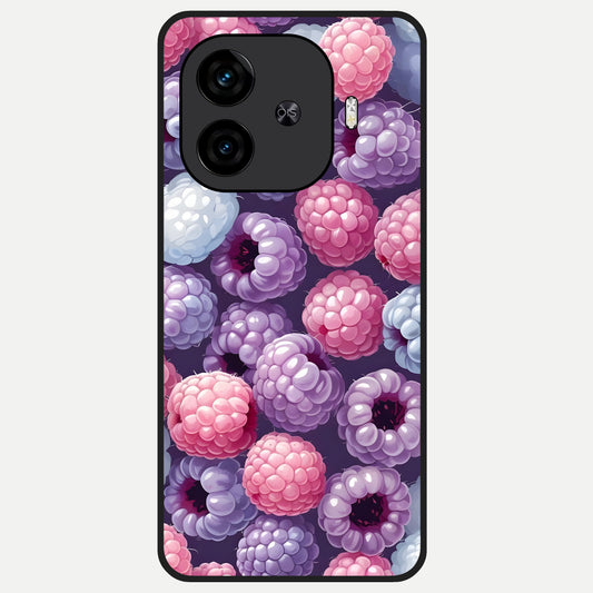  Berry Candy Pop Glass Case for  iQOO Z9 Turbo back cover – full design glossy printed glass finish