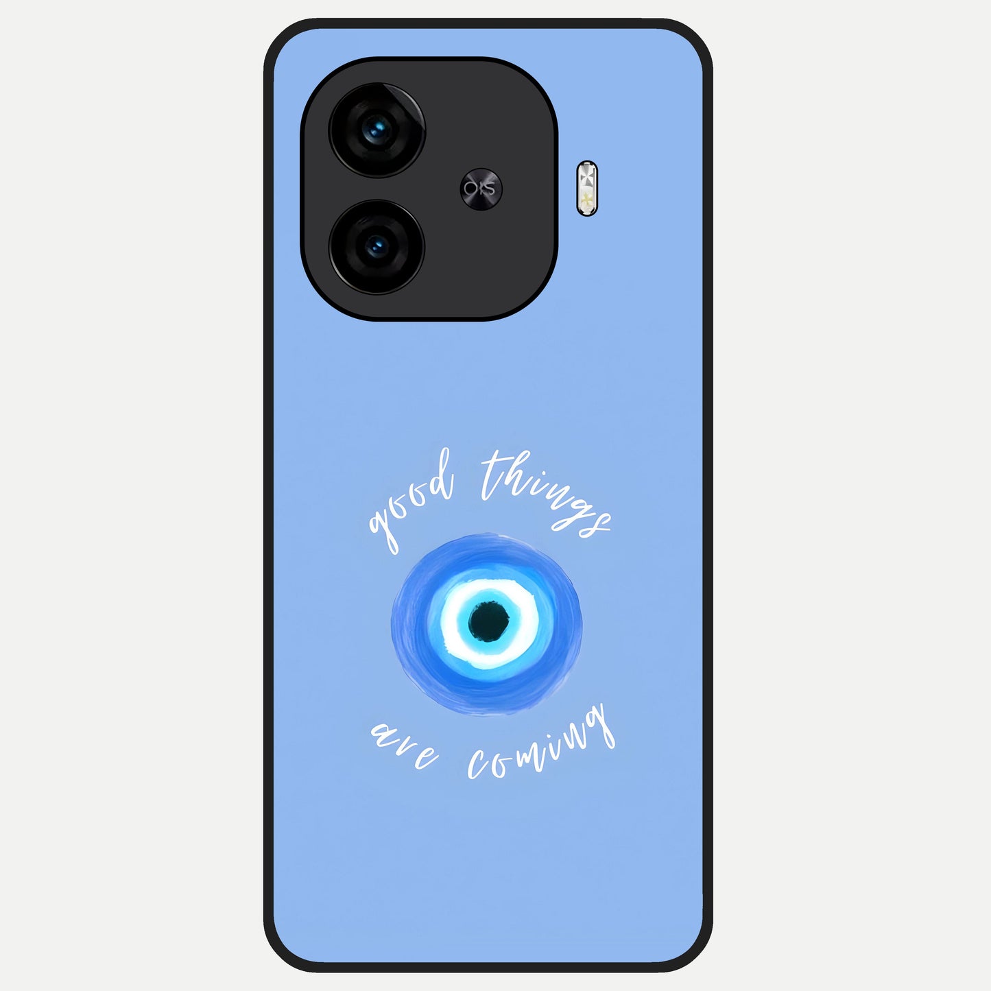  Bright Future Ahead Glass Case for  iQOO Z9 Turbo back cover – full design glossy printed glass finish