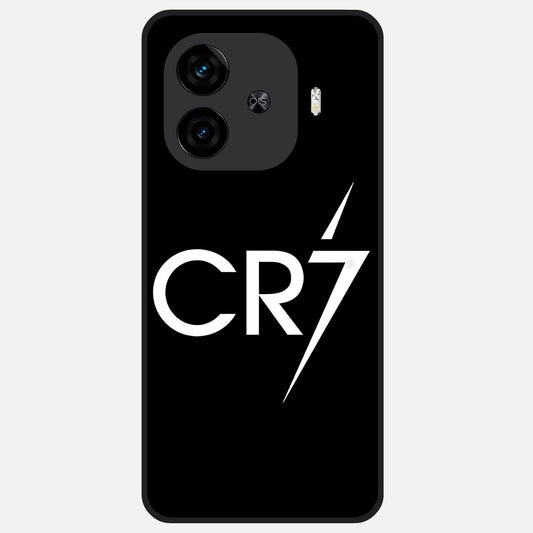  CR7 Elite Strike Glass Case for  iQOO Z9 Turbo back cover – full design glossy printed glass finish