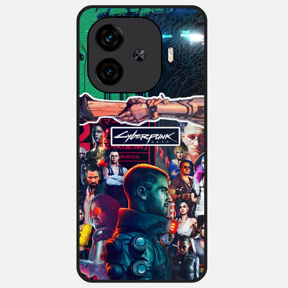  CYBERPUNK Legacy Glass Case for  iQOO Z9 Turbo back cover – full design glossy printed glass finish