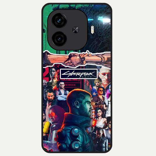  CYBERPUNK Legacy Glass Case for  iQOO Z9 Turbo back cover – full design glossy printed glass finish